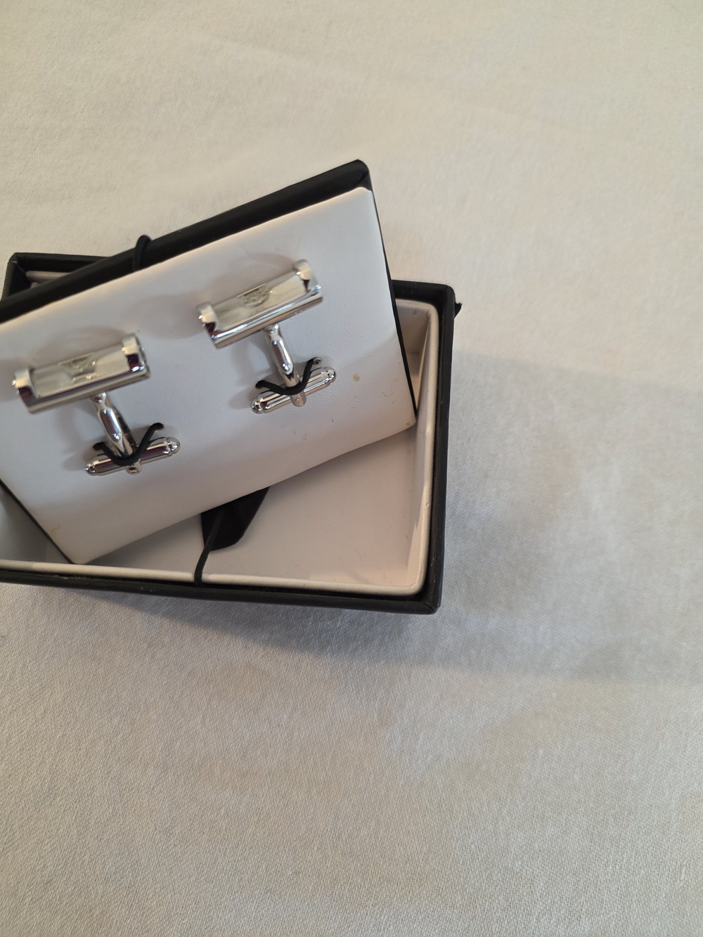 Van Heusen Silver Men’s Hour Glass Cufflinks